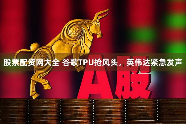 股票配资网大全 谷歌TPU抢风头,英伟达紧急发声